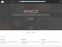 Tablet Screenshot of music20.net